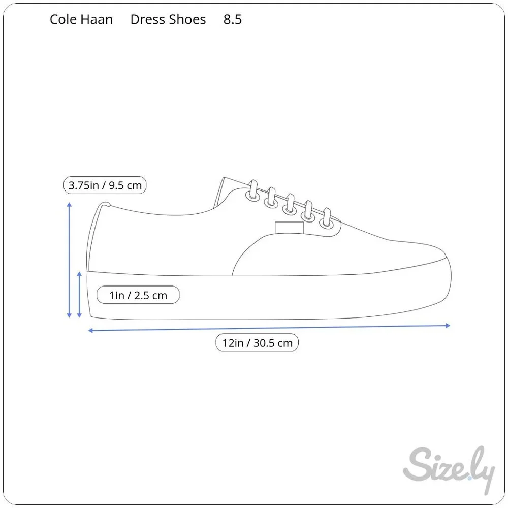 Cole‎ Haan Men's Burnished Tan Leather Oxfords, Size 8.5 - Picture 9 of 9